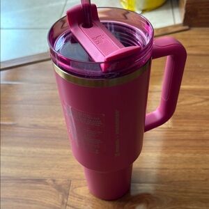 Stanley x Starbucks pink and gold